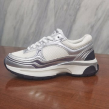Putian Cross-Border Small Chanel-Style Sneakers for Women, Silver Mesh Breathable Dad Shoes, Height-Increasing Casual Shoes, Fashionable and Versatile Style
