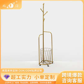 定制晾衣架落地家用卧室挂衣架杆室内隔夜衣服架子收纳置物衣帽架