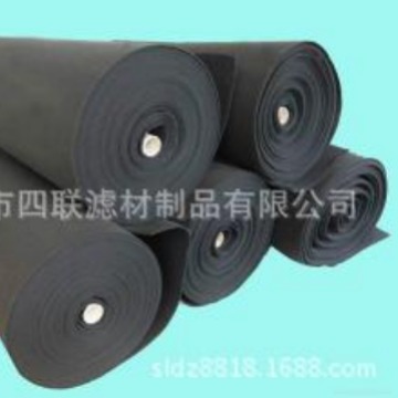 废气VOC处理设备专用黑色过滤棉    废气处理设备除气味过滤棉
