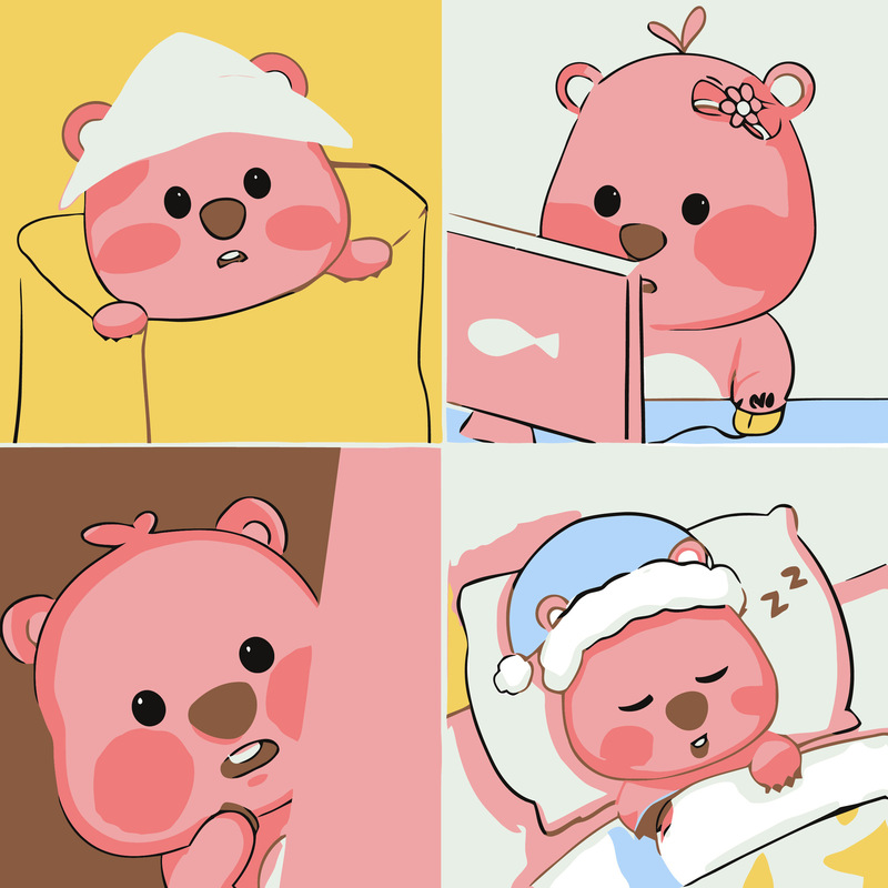 新款diy数字油画填色儿童手工绘可爱动漫油彩画填充装饰画批发|undefined