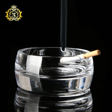 祥兴XIANGXING创意欧式简约水晶玻璃装饰烟灰缸椭圆形状雪茄烟碟