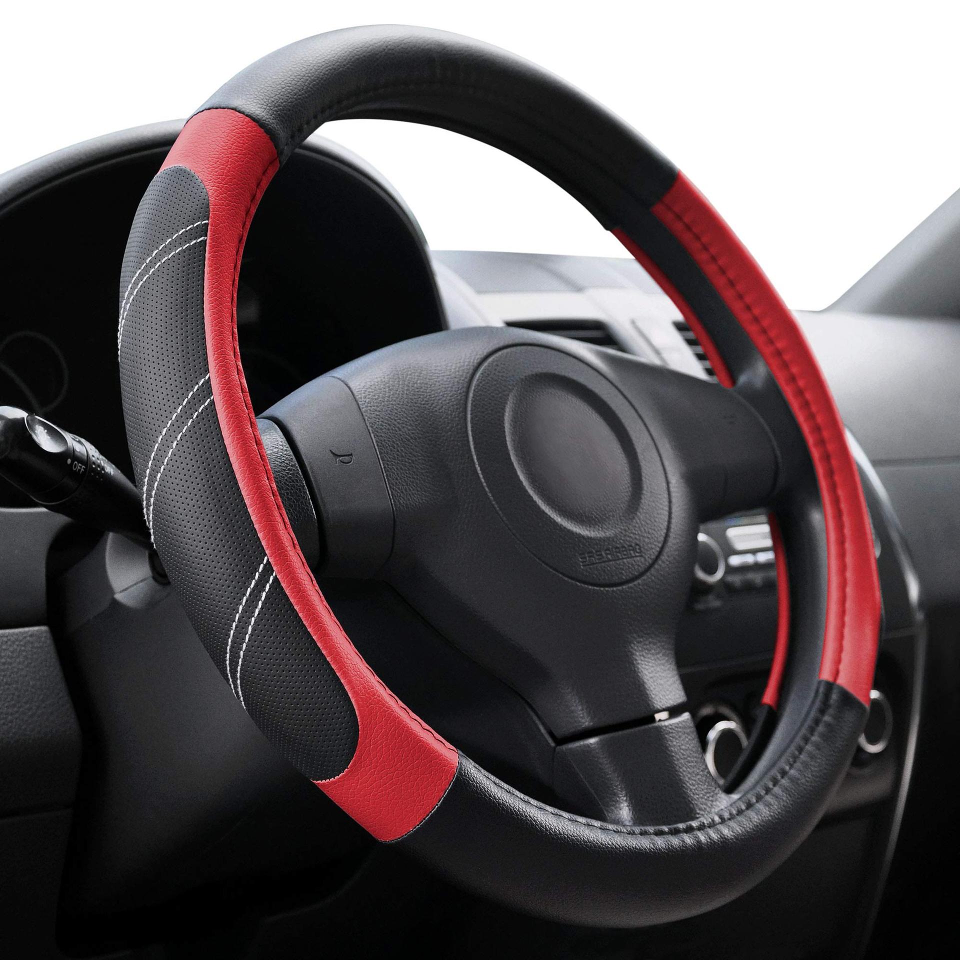 Car steering wheel cover leather elastic handle cover without inner ring Four Seasons universal car accessories car handle cover