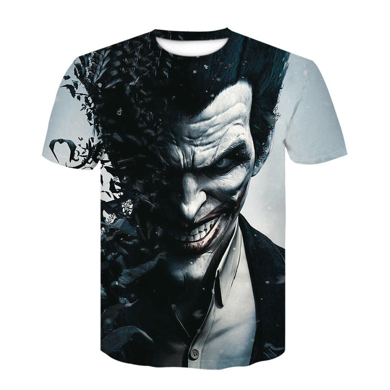 New Arrival Battle Batman T-Shirt Film and Television Superhero Men and Women Short-Sleeved T-Shirt Factory Wholesale