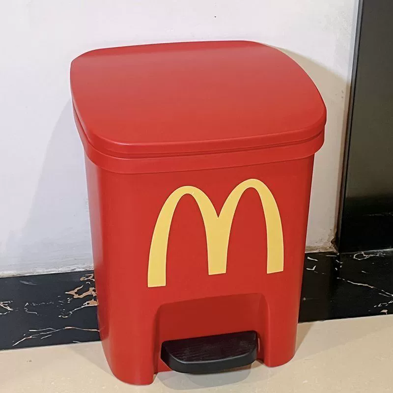 Creative Garbage Can (McDangdang) 11 L, Pedal Lid, Compact Decorative Trash Bin