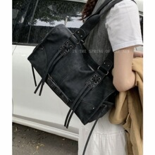 废土风手提机车包中性风新新品风复古做旧托特包秋冬大容量通勤包