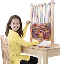 儿童织布机木质幼儿园小学生手工制作编织区角材料教具DIY木框架