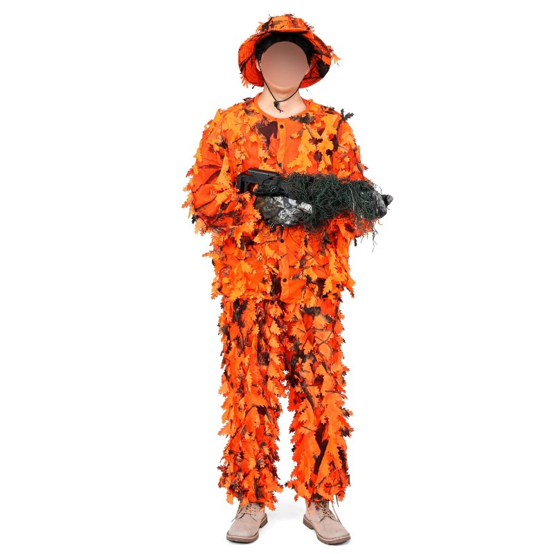 Ropa de camuflaje para entrenamiento deportivo al aire libre, ropa táctica de camuflaje multiterrain para observación de aves, fotografía y ocultación, venta al por mayor.