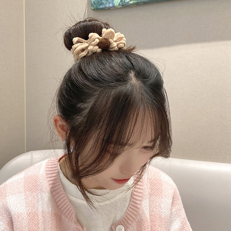 Coreano de alto nivel sensación de invierno / otoño de peluche anillo de cabello de alta elasticidad no daña cabello correa de cabello al por mayor