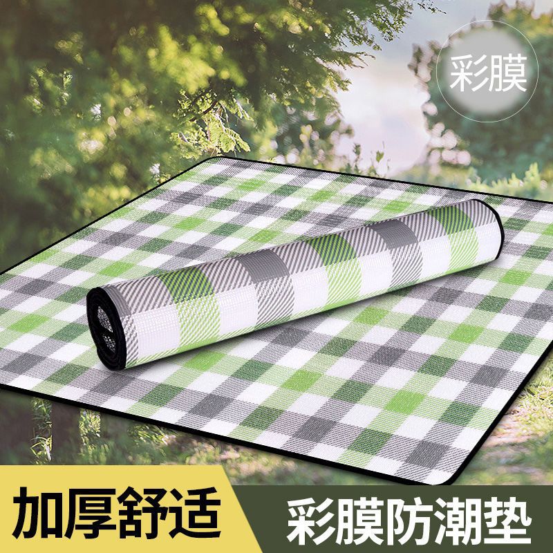 Picnic mat Aluminum pad outdoors Camping thickening Portable Tent Cushion household Hard floors Mat One piece On behalf of