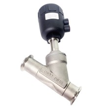 Y型气动快装角座阀 蒸汽气体活塞角座阀快装角座阀气动快装角座阀