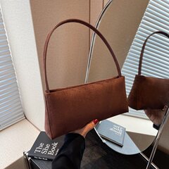 シングルショルダーバッグのレトロでシンプルな斜めショルダーバッグ2025夏の新型感のある脇の下のカバン