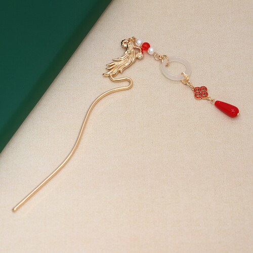 New Chinese style bridal horse-faced skirt, headdress, wedding steps, tassel hairpin, feminine style, ancient style Hanfu accessories