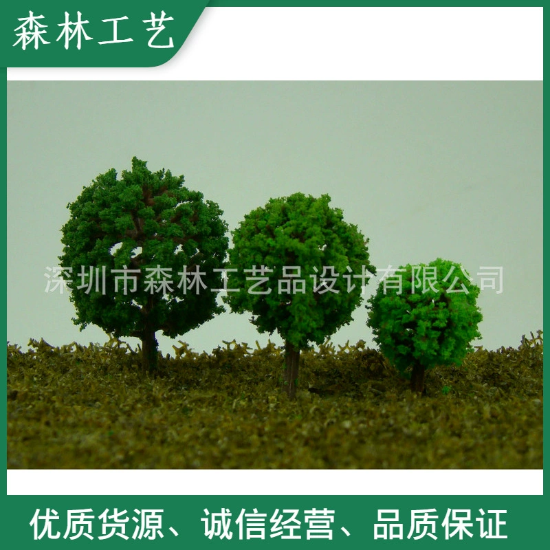 Песочный стол Модель Дерево Микро Ландшафт Экологическое украшение для бутылок Моделирование растений Украшения из мха Сферический кустарник-Средний зеленый