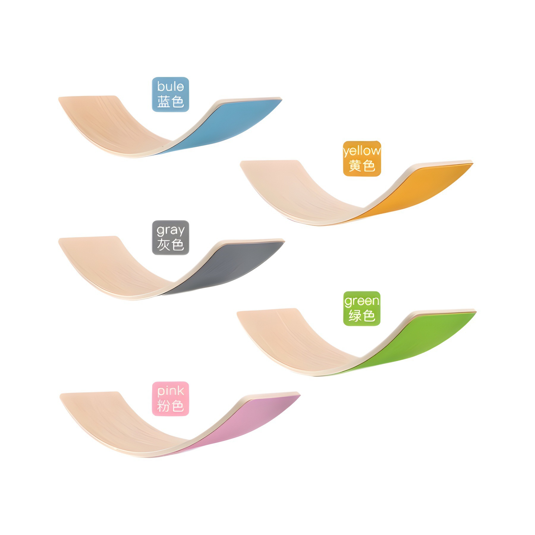 Weiweihu Children's Board de equilibrio de entrenamiento de integración sensorial de madera Coordinación mano-ojo Ejercicio de jardín de infantes Yoga Baby Smart Board