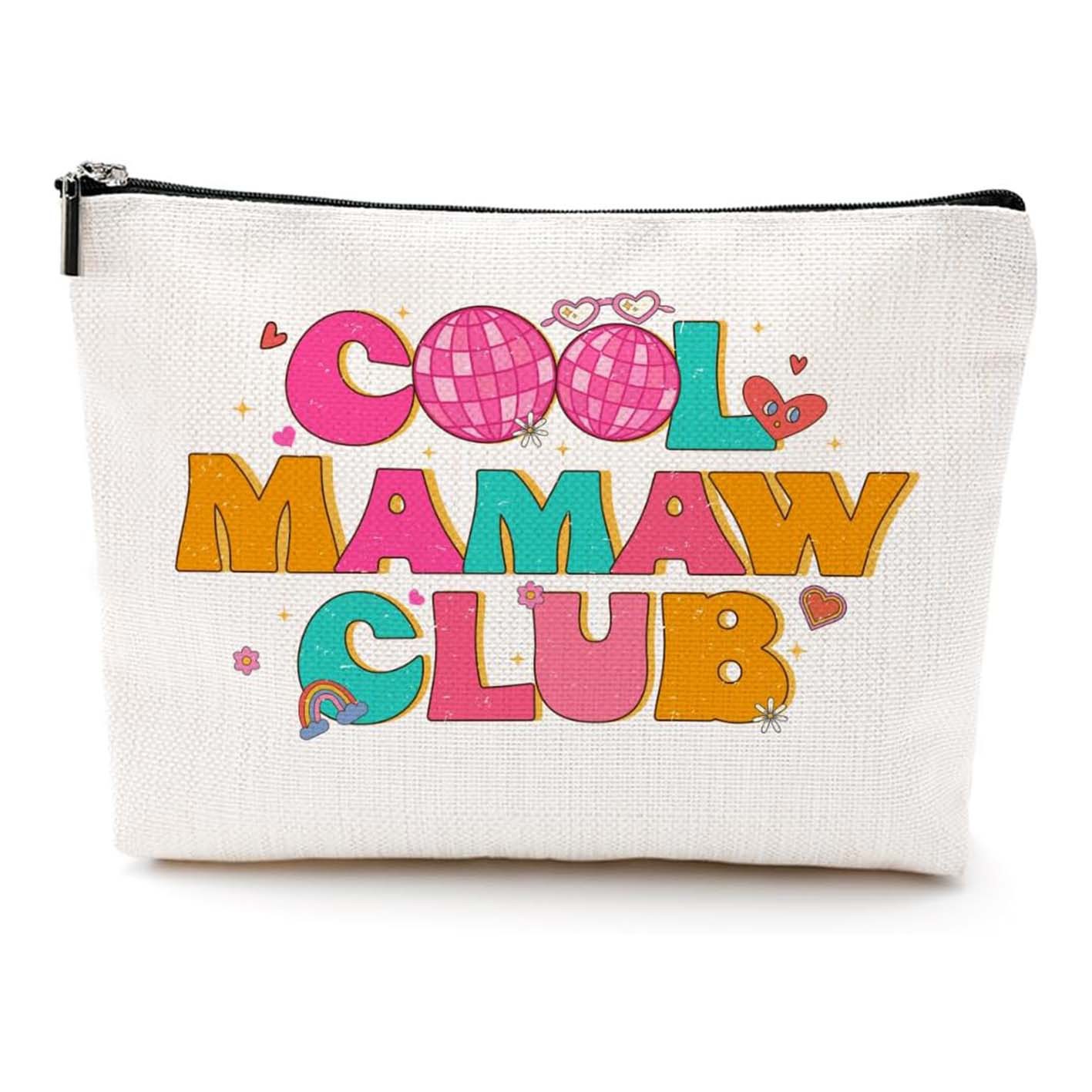Bolsa de maquillaje de damas transfronteriza de Amazon NANA bolsas de maquillaje de patrón creativo bolsas de almacenamiento de lino bolsa de cremallera impermeable