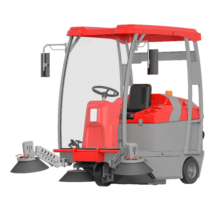 物流仓储地面道路清扫喷洒吸尘一体KS8克莱森半封闭驾驶式扫地机