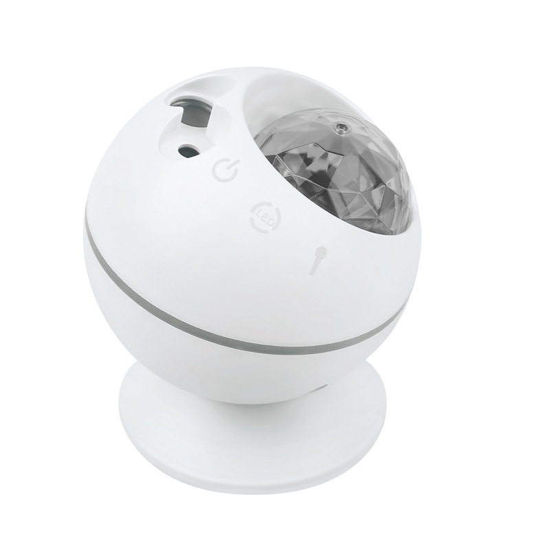 Proyector LED de cielo estrellado para coche y hogar, luz ambiental oceánica con control por voz y USB