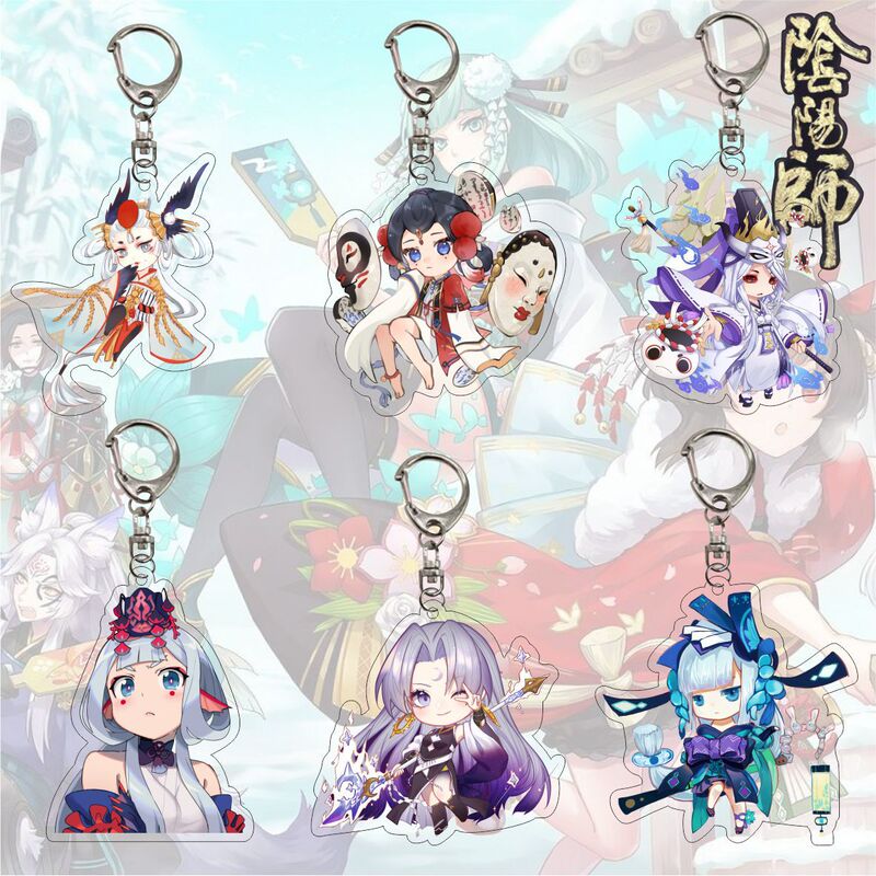 Yin Yang Shi acrylic keychain pendant Ying Cao zmu Tong Zi demon Qin Shi Da Tian dog demon knife unknown fire peripheral