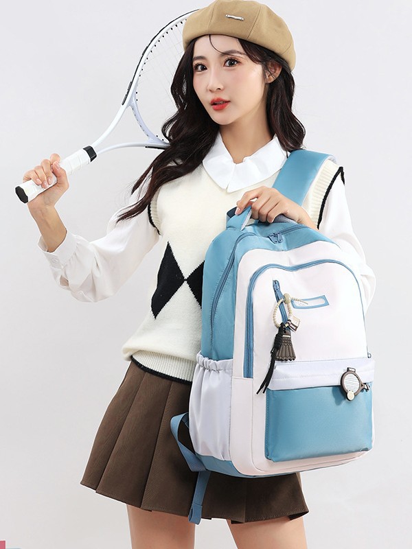 Luz y encantador estilo universitario retro contraste de color secundaria viajes de viajes