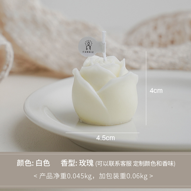 Vela perfumada Rosa Blanco (Perfume: Rosa)