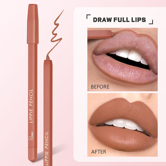 Cross-border Pudaier matte lip liner waterproof non-stick non-smudging bite lip makeup 12-Color Matte Lip Pencil lipstick pen