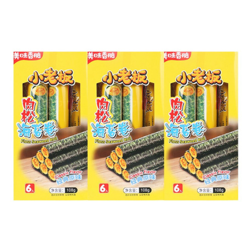 Small Boss Seaweed Roll Box with Tuna Filling Seaweed Rolls 108g Popular Pregnant Women and Children Snacks Nori Edible Filling Crispy