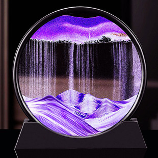 Creative Quicksand Painting Ornaments Glass Hourglass Living Room Wine Cabinet Tv Cabinet Decorations Birthday Gifts for Girls and Classmates