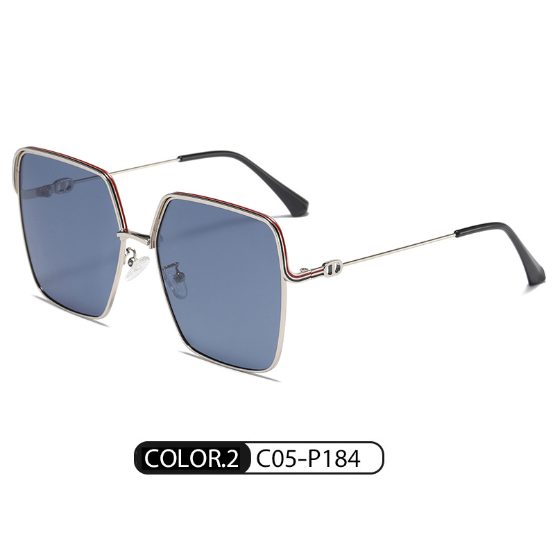 Marco de plata hoja azul C05-P184