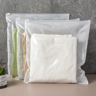 Factory Customized Non-Woven Zipper Bag Thickeneded Clothing Packaging Bag Blank Flat Mouth Satchel Storage Shoe Bag Customization