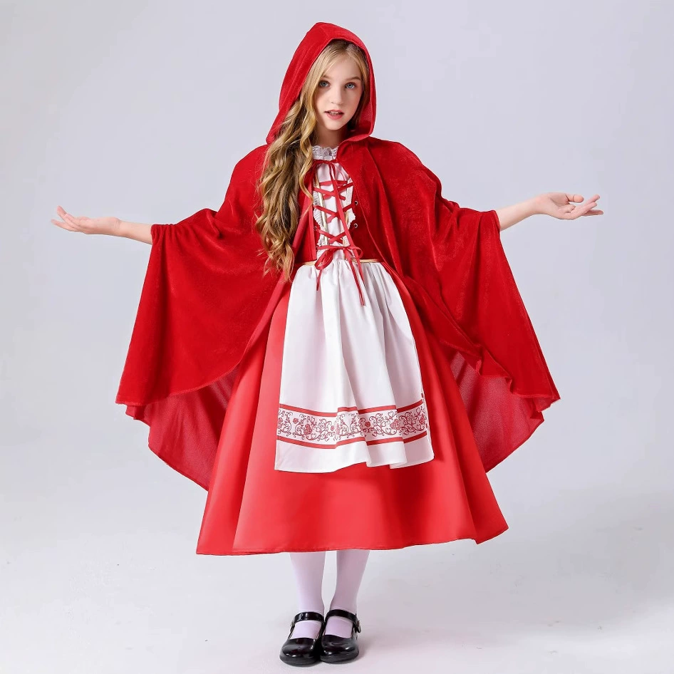 Красная Шапочка, детский плащ, костюм, косплей, Хэллоуин
