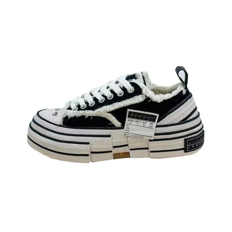 Beggars' Shoes Wu Jianhao's Same Style, Genuine Cork Vulcanized Sole, Unisex, Autumn And Winter, Thick-soled,_vogvips.com