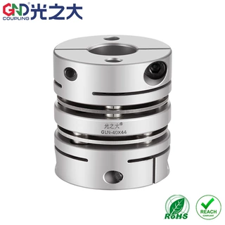 光之大传动双膜片夹紧伺服电机弹性大扭矩连轴器GLN-12*19
