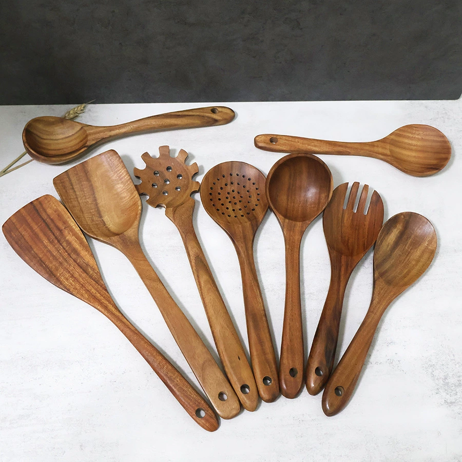 Прямые продажи с завода Thai teak цельное дерево лопатка для горшка рисовая ложка ложка без прилипателя набор деревянной ложки для супа с длинной ручкой из цельного дерева оптовая