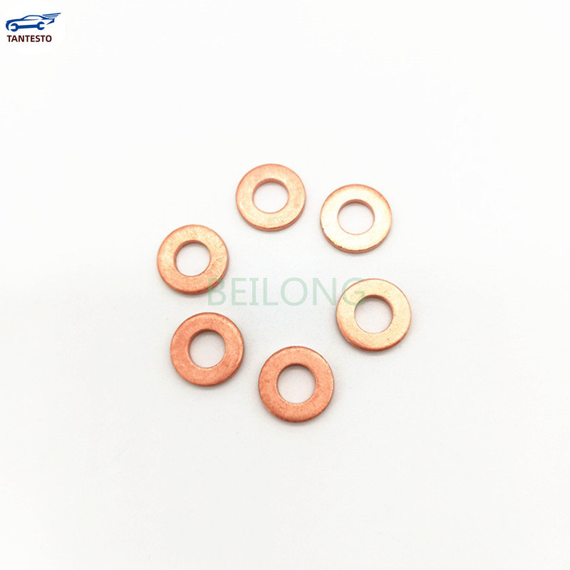 适用100PCS 2mm 柴油共轨喷油器铜垫片垫圈