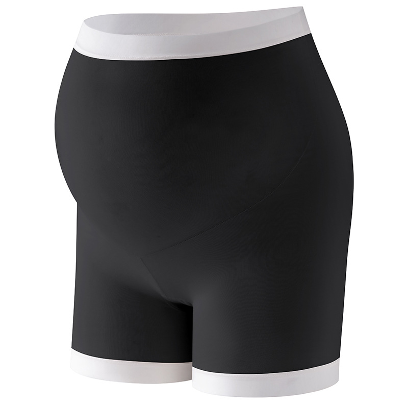 Ropa interior de maternidad, pantalones de seguridad, anti-brillo dos en uno, estilo fino de verano de primavera y verano, cintura alta, abdomen, pantalones cortos, leggings