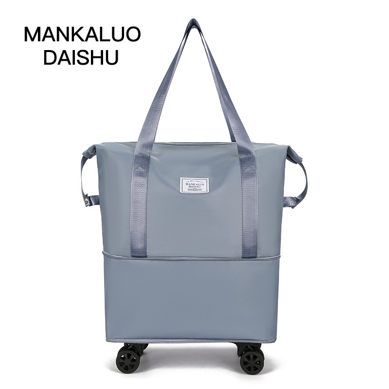 Bolsa de viaje de ropa de gran capacidad conveniente conjunto de equipaje de la carretilla bolsa de viaje de corta distancia bolsa de tela Oxford pendiente Bolsa De mujer