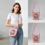 豹纹女2025新款百搭休闲可爱卡通闪钻包女斜挎包百搭便携包