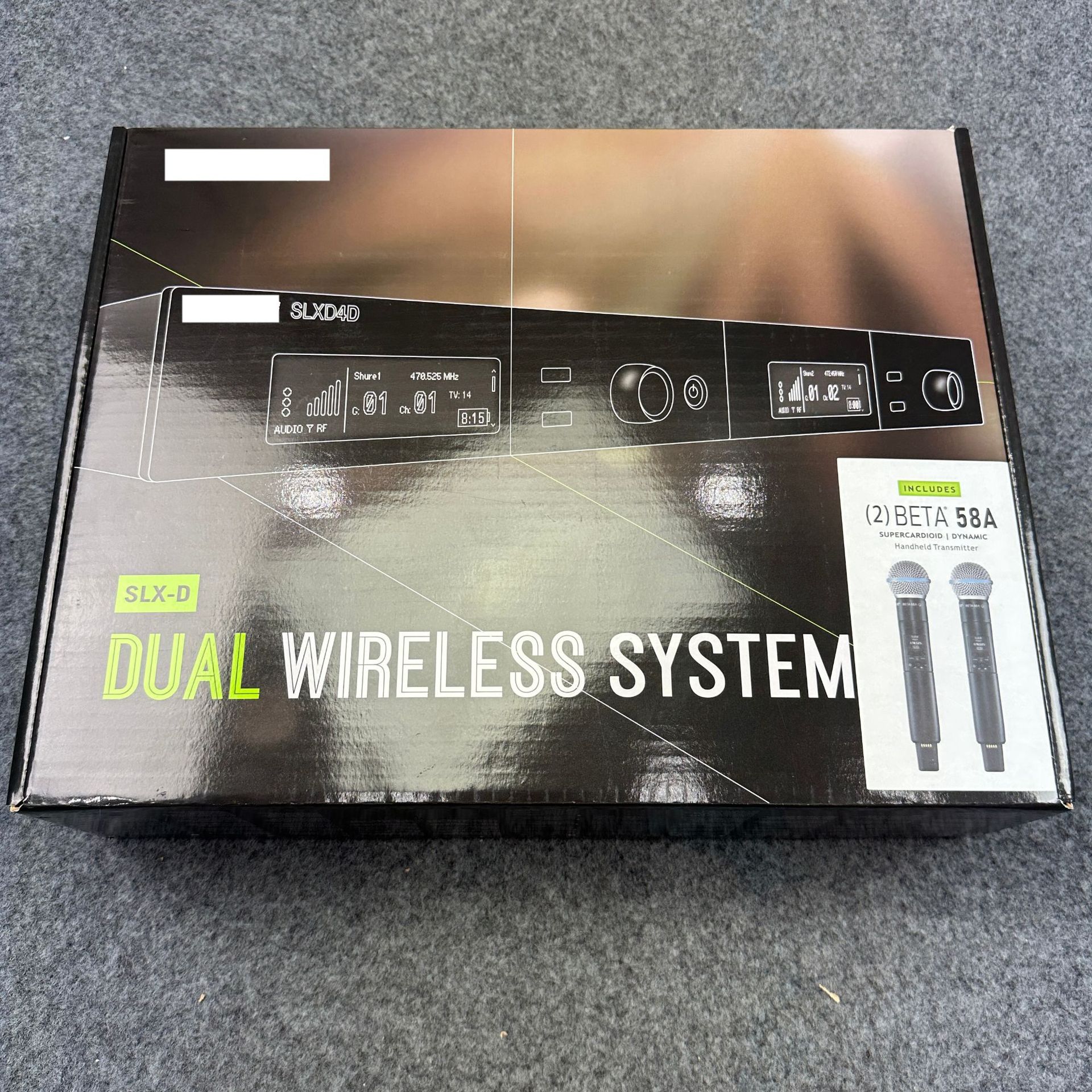 跨境 SLXD4D BETA58A 动圈无线麦克风一拖二演出直播分集话筒