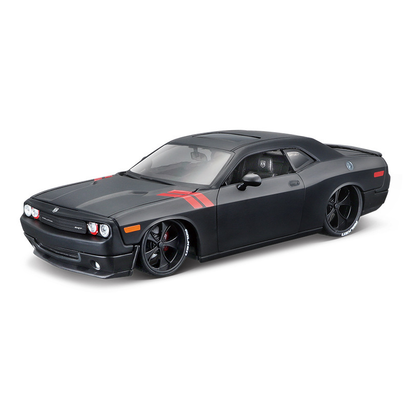 Mercedes 1: 24 Dodge Challenger modelo de aleación de sonido, luz y sonido regalo comercial de la exhibición del Club de carreras