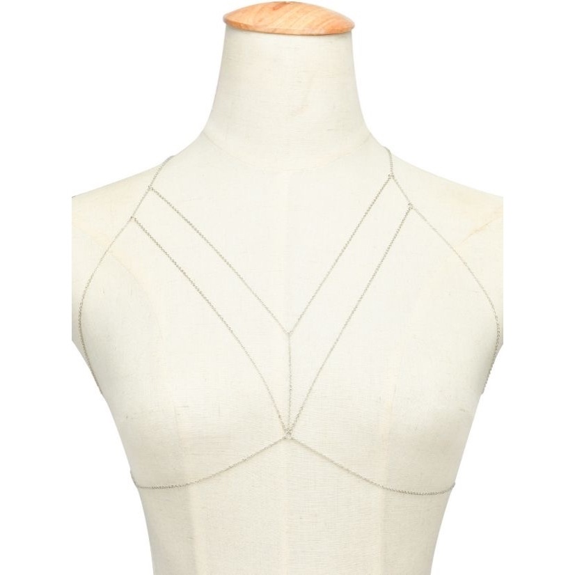 Joyería de comercio exterior europea y americana de 2018, accesorios de ropa de estilo callejero simple, cadena corporal geométrica y sexy, accesorio de pecho versátil y moderno.