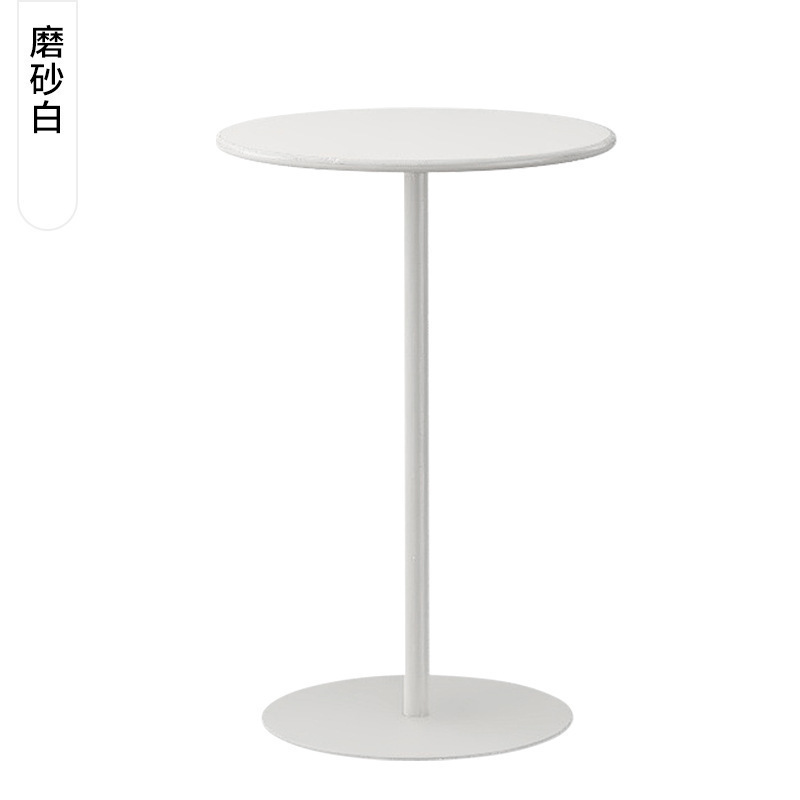 奶茶店小圆桌白色桌椅商用接待洽谈桌甜品高脚咖啡桌小餐桌|undefined