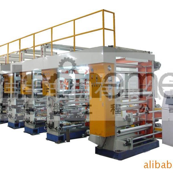 高速十二色机组式自动套色凹版印刷机 塑料袋印刷机全自动