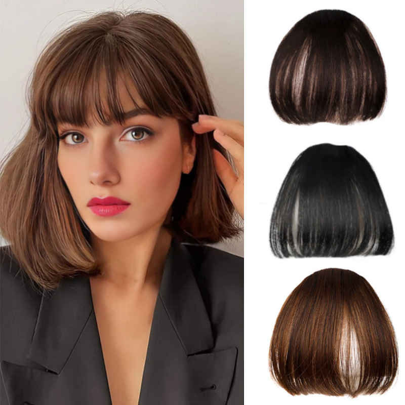 Unisex Simple Style Casual Holiday Street High Temperature Wire Bangs Short Straight Hair Wigs display picture 1