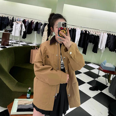 高品原标P家吴千语同款中性风多口袋男女同款工装夹克外套上衣