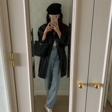 fever同款~黑色羊毛呢报童帽女秋冬马术八角帽子贝雷帽复古羊毡帽