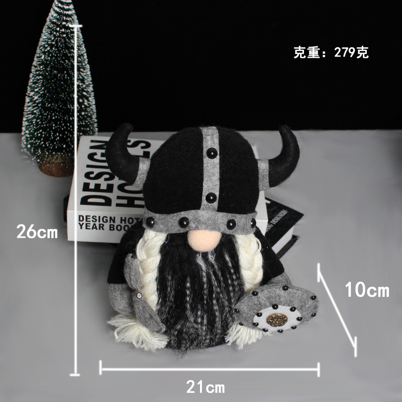 Estación independiente transfronteriza personalizada Nuevo producto Viking Warrior Gnome Doll Viking Warrior Gnome Doll