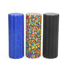 EPP齿轮按摩轴滚轴迷彩实心EPP瑜珈柱狼牙棒肌肉放松手握柱