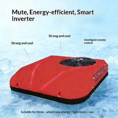 Automotive air conditioning: Top-Mounted Inverter with High Cooling Capacity - red-single-fan-48-72v-single-cooling
