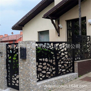 Laser cutting guardrail villa fence perspective railing CNC background wall partition screen balcony protective fence