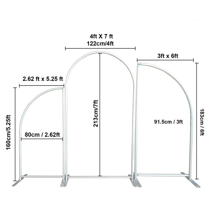 Amazon arco de bodas festivales marco de decoración semicircular guía de fotos accesorios accesorios marco de fondo personalizado truss